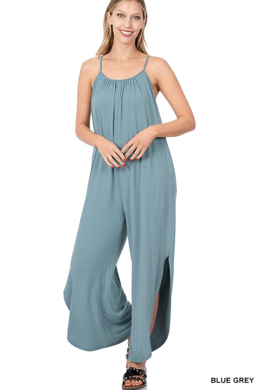 JUMPSUIT WITH SIDE SLITS