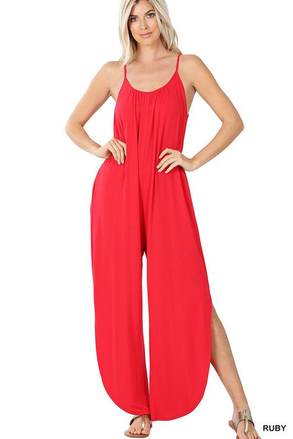 JUMPSUIT WITH SIDE SLITS