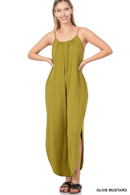 JUMPSUIT WITH SIDE SLITS