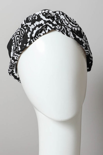 Large Paisley Print Bright Boho Headwrap