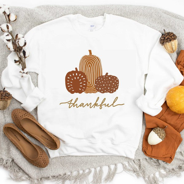 Boho Thankful Pumpkins Sweatshirt