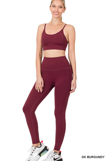 ATHLETIC CAMI BRA & LEGGINGS SET