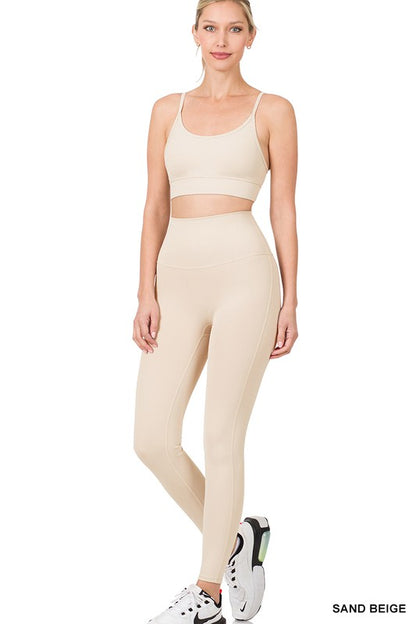 ATHLETIC CAMI BRA & LEGGINGS SET