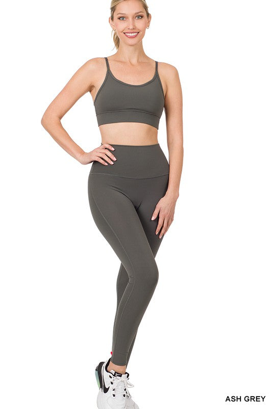 ATHLETIC CAMI BRA & LEGGINGS SET