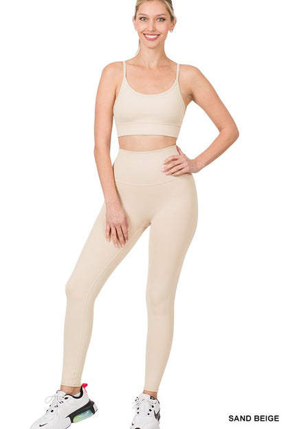 ATHLETIC CAMI BRA & LEGGINGS SET