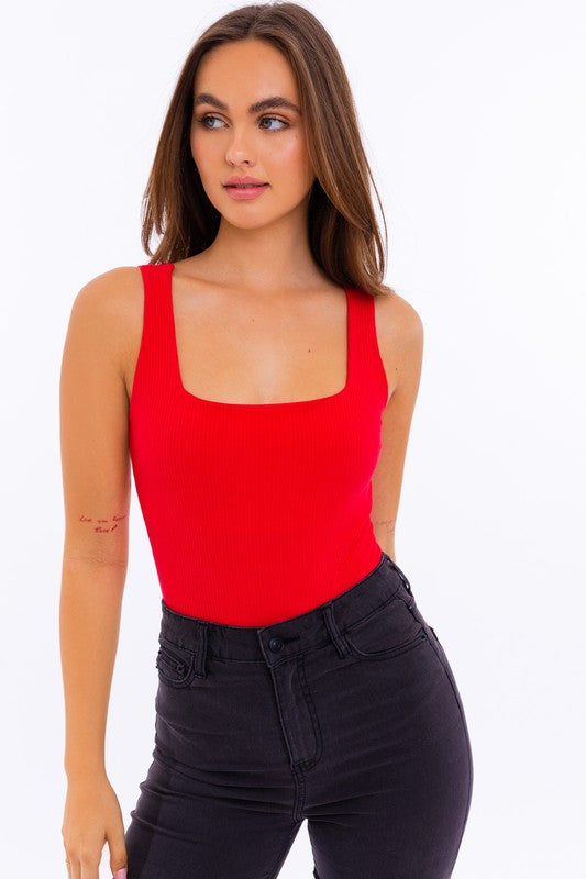 SQUARE NECK TANK BODYSUIT