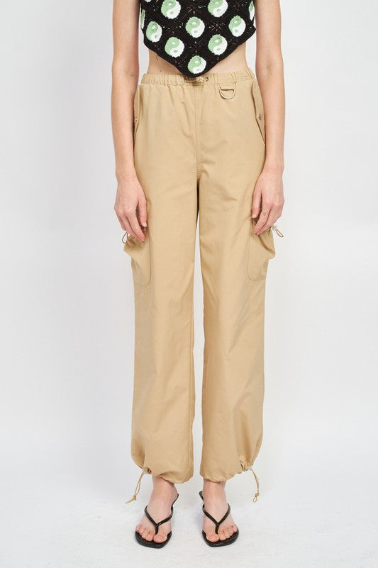 HIGH RISE CARGO PANTS