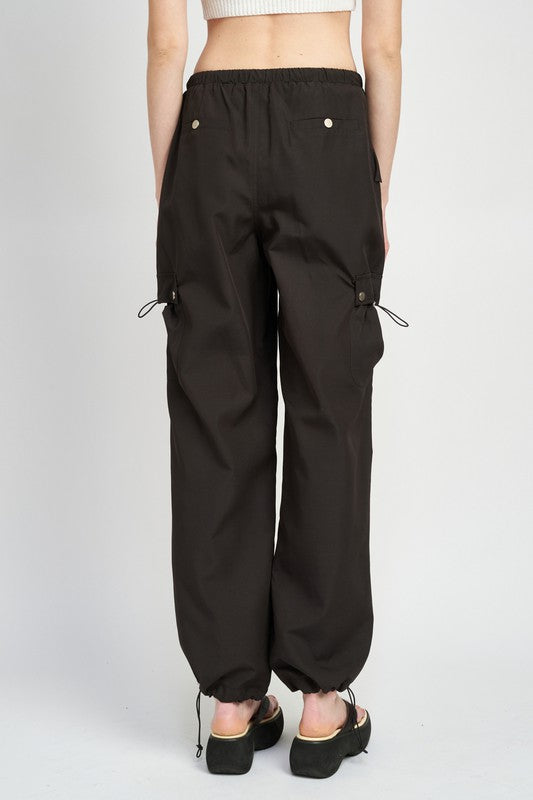 HIGH RISE CARGO PANTS