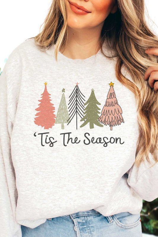 'TIS THE SEASON CHRISTMAS TREES SWEATSHIRT