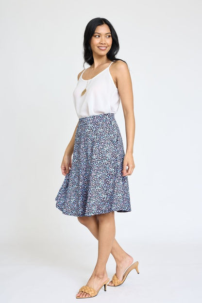 Floral Swing Skirt