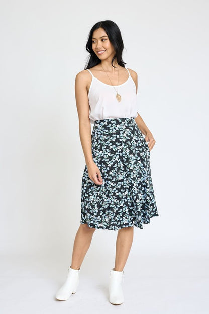 Floral Swing Skirt