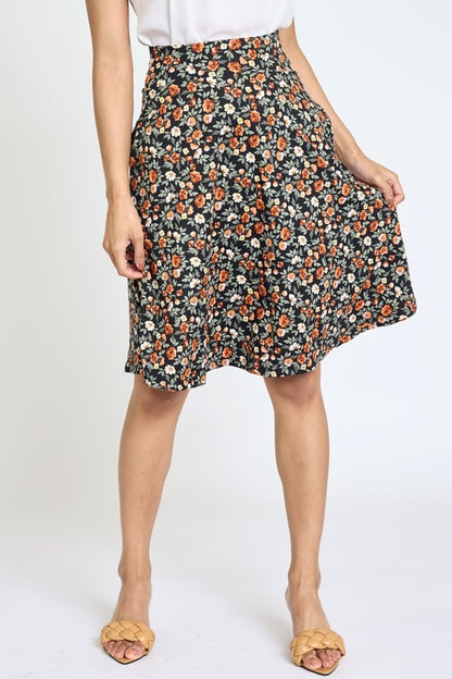 Floral Swing Skirt