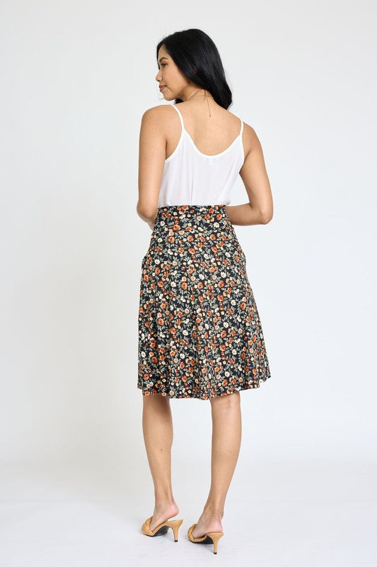 Floral Swing Skirt