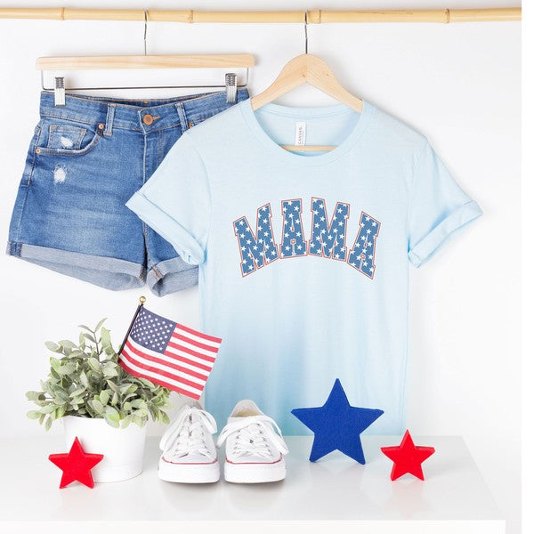 Retro Mama Stars Short Sleeve Graphic