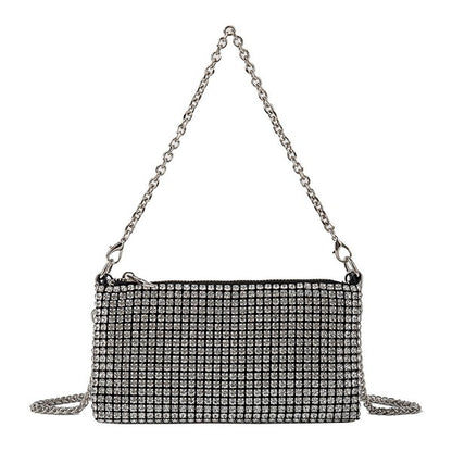 Rhinestone Bag Chain Evening  Shoulder Purse