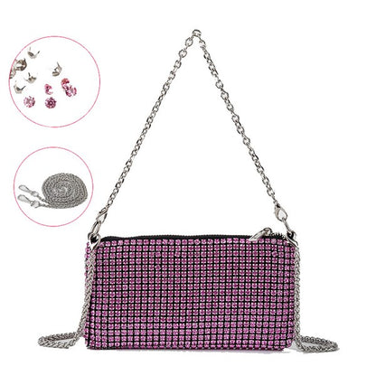 Rhinestone Bag Chain Evening  Shoulder Purse