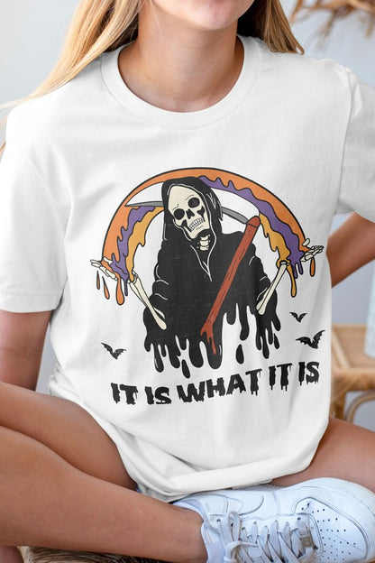 Grim Reaper, Skeleton Halloween Graphic Tee