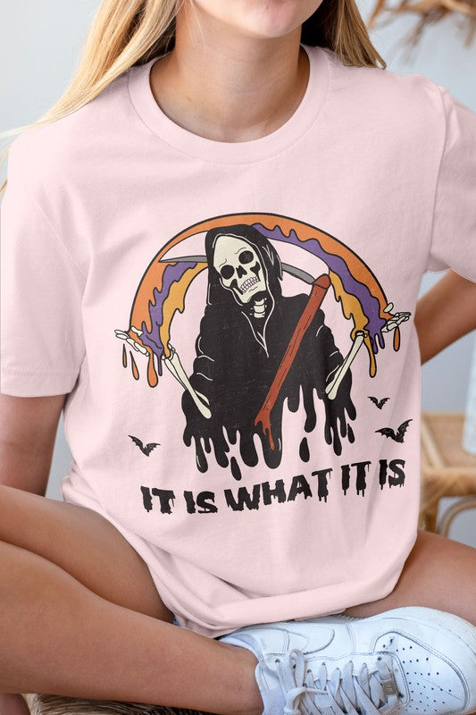 Grim Reaper, Skeleton Halloween Graphic Tee