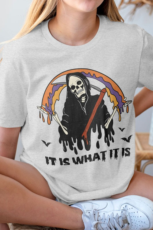 Grim Reaper, Skeleton Halloween Graphic Tee