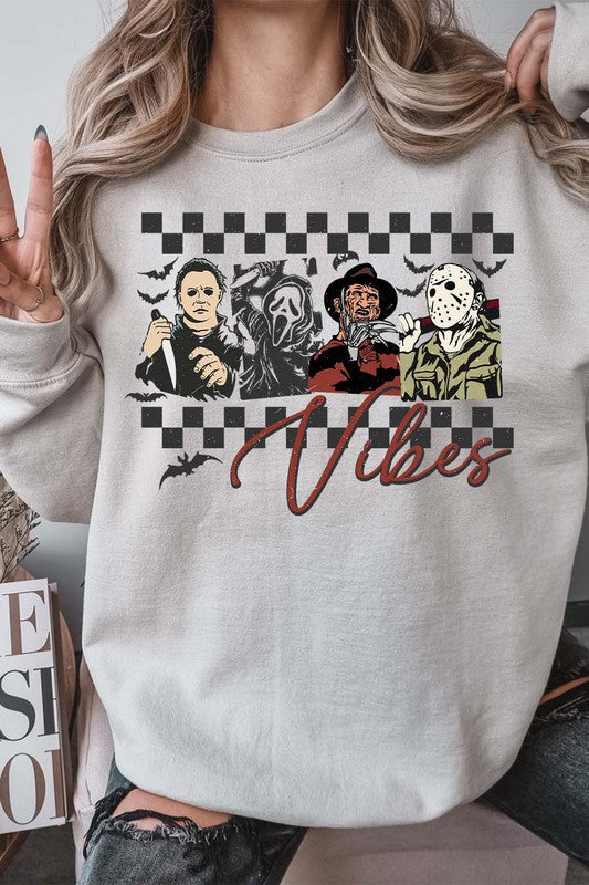 Spooky Vibes Halloween Fall Crewneck