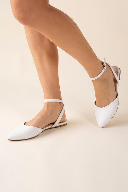 LINDEN-S ANKLE STRAP FLATS