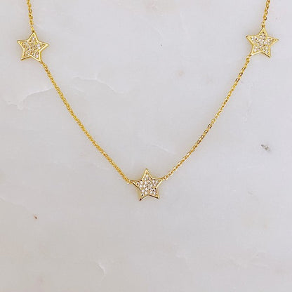 Stars In Greek Island Necklace