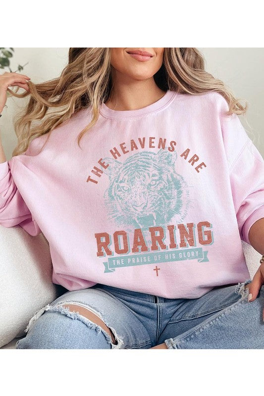 The Heavens Are Roaring Graphic Fleece Sweatshirts