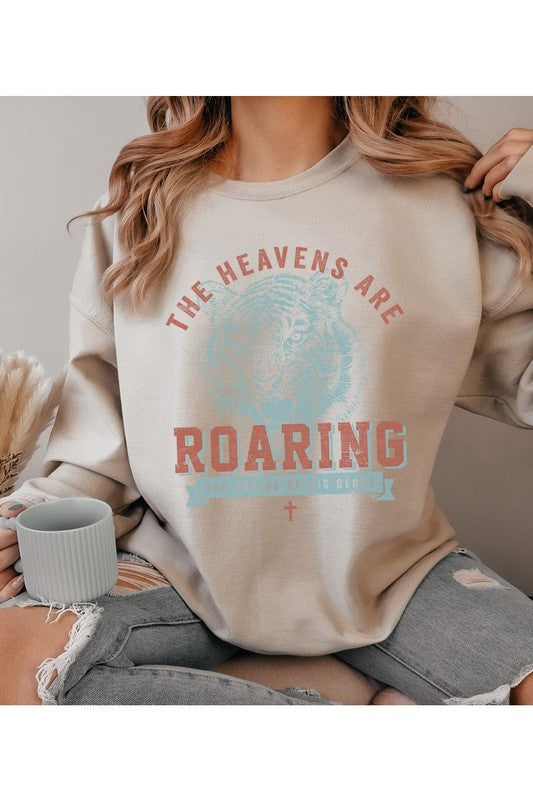 The Heavens Are Roaring Graphic Fleece Sweatshirts