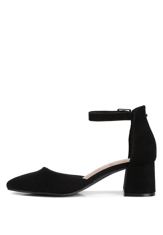 Kody Seude Ankle Strap Block Heel Sandals