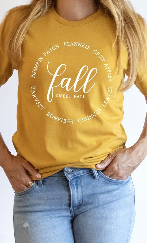 Fall Favorites Circle Graphic Tee