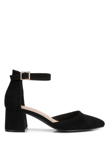 Kody Seude Ankle Strap Block Heel Sandals