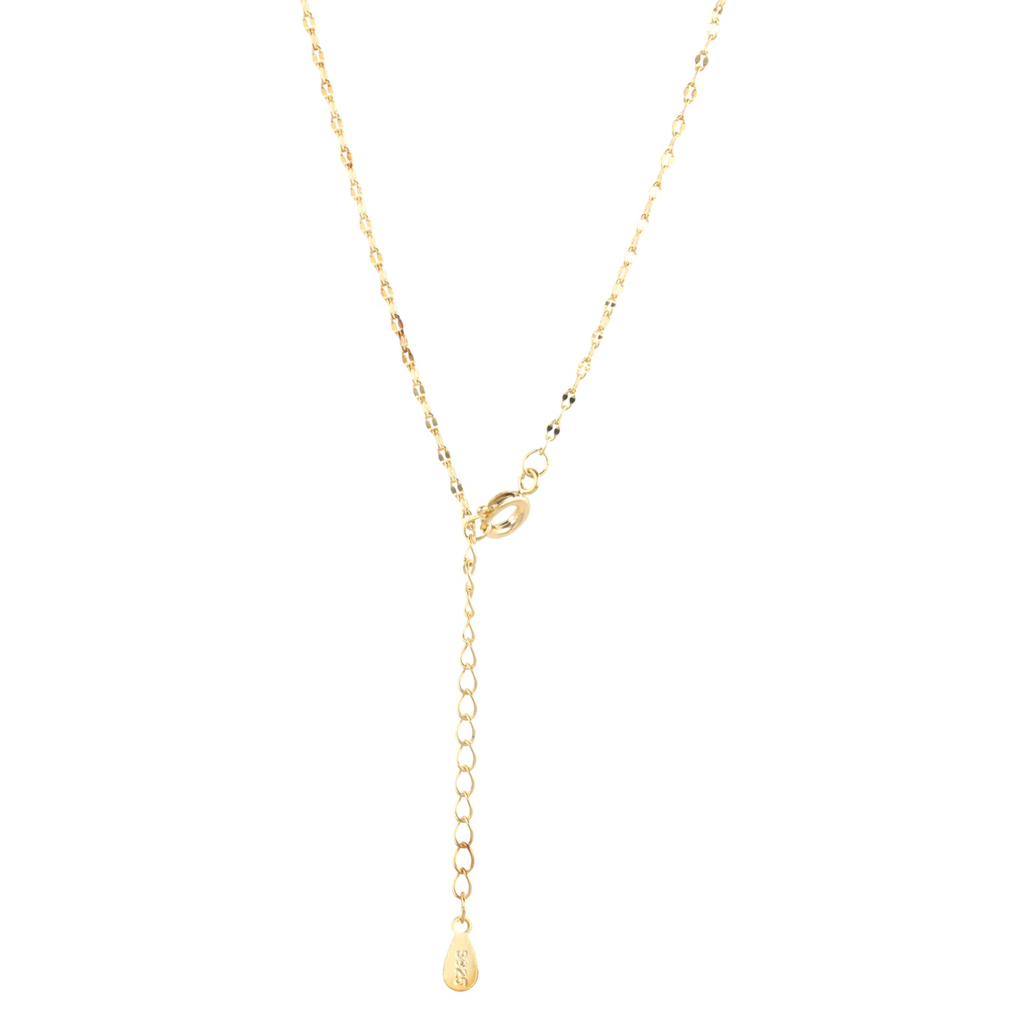 14K Gold Plated Solitaire Necklace