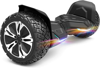 Gyroor Warrior 8.5 inch All Terrain Off Road Hoverboard with Bluetooth Speakers and LED Lights, UL2272 Certified Self Balancing Scooter