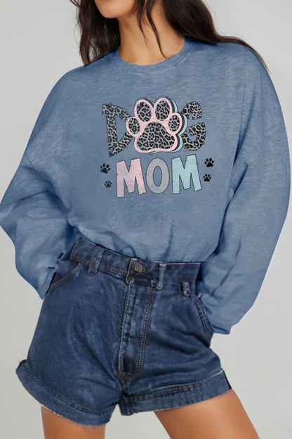 Simply Love Simply Love Full Size DOG MOM Graphic Sweatshirt