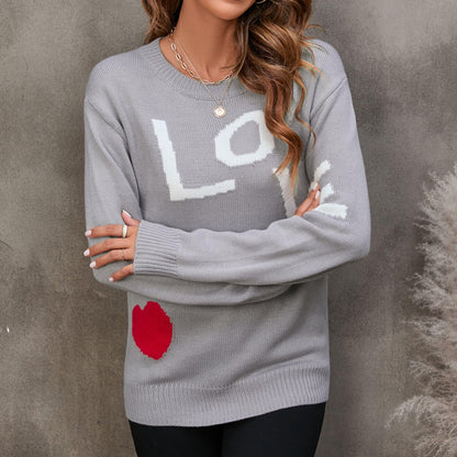 LOVE Round Neck Sweater