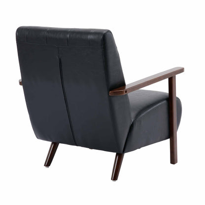 COOLMORE Wood Frame Armchair,  Modern Accent Chair Lounge Chair for Living Room